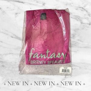 NEW Sealed Britney Spears Fantasy Promo T-Shirt Pink One Size 100% Cotton Rare